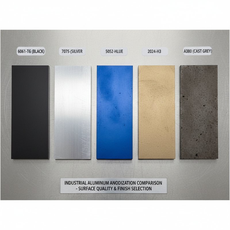 Vergelijking aluminium legeringen voor verschillende anodiseren toepassingen