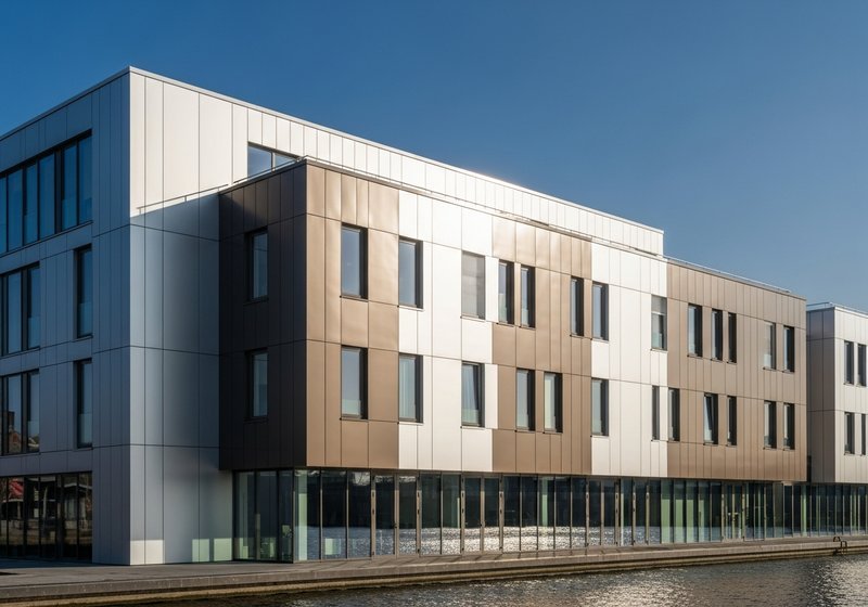 Geanodiseerd aluminium in moderne architectuur Almere