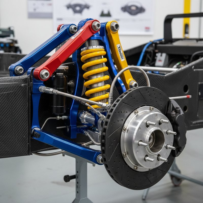 Geanodiseerde ophanging componenten voor racing en performance