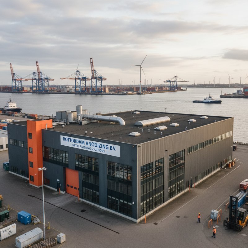 Anodiseren bedrijf in Rotterdam havengebied