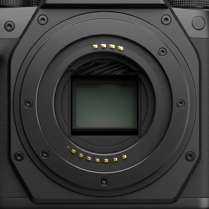 Detail van geanodiseerde lens mount met precisie bewerking en duurzame afwerking