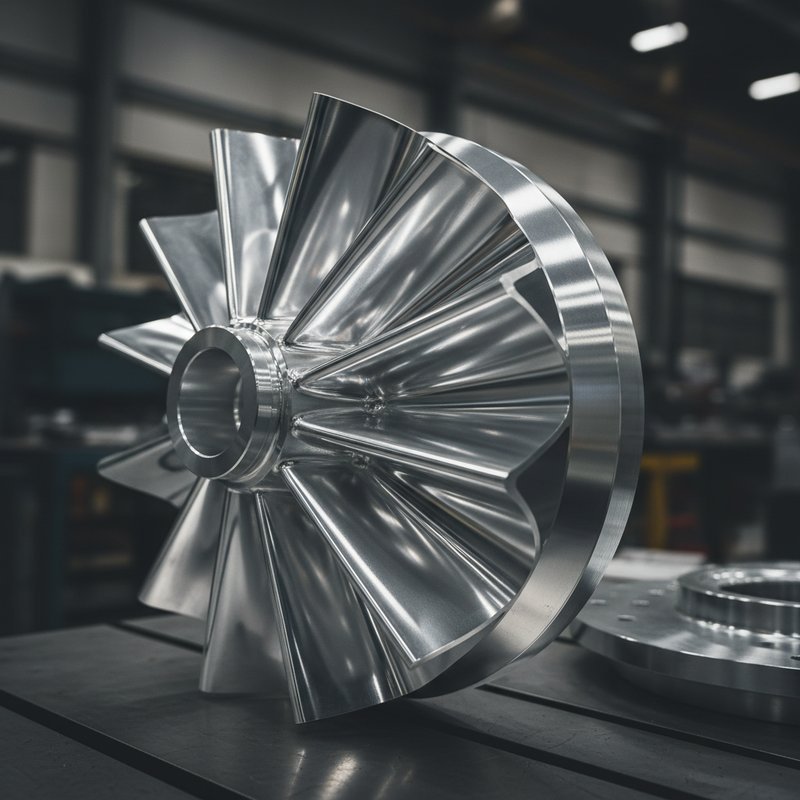 Hoogglans gepolijst en clear geanodiseerd aluminium onderdeel