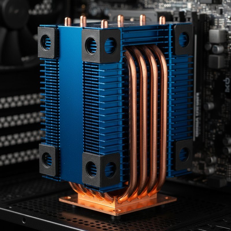 Geanodiseerde waterkoeling radiator en fittings