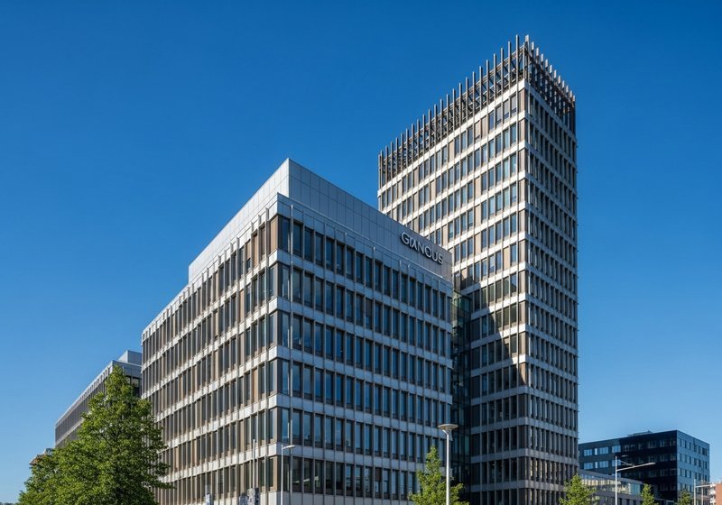 Geanodiseerde aluminium gevelbekleding op modern gebouw in Den Haag