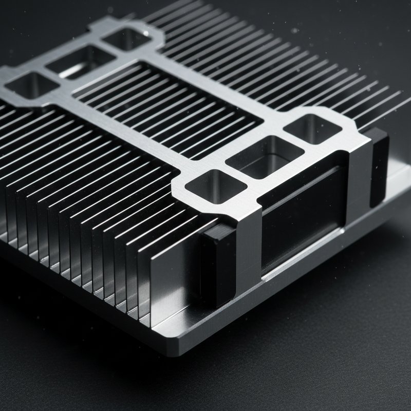 Geanodiseerde aluminium CPU heatsink voor warmteafvoer