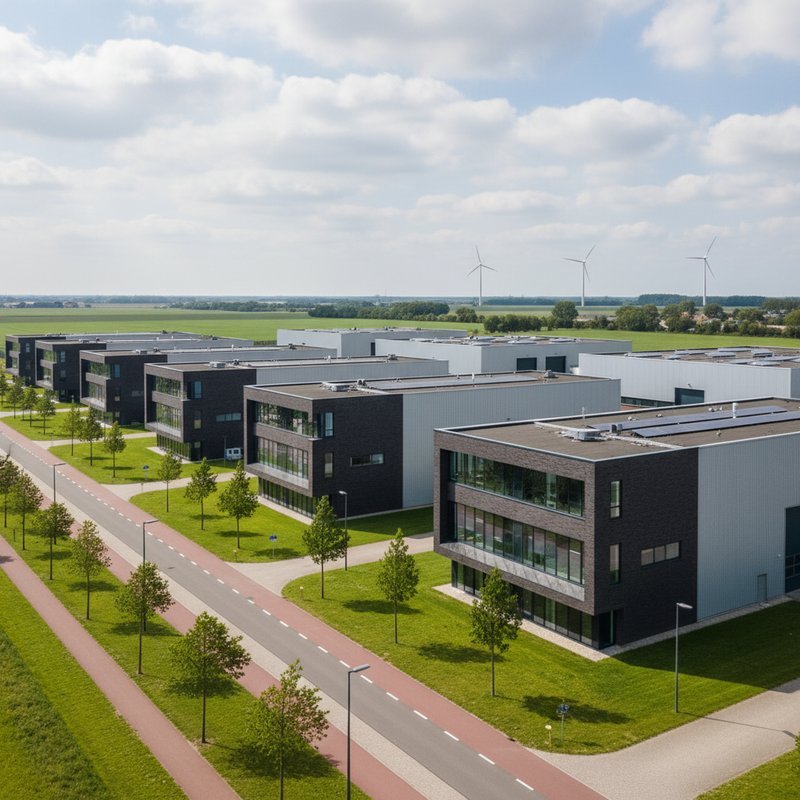 Industrieel gebied Groningen met moderne faciliteiten