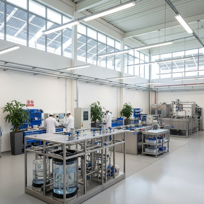 Moderne milieuvriendelijke anodiseer faciliteit met groene technologie