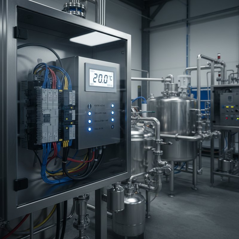 Temperatuurcontrolesysteem voor anodiseren met digitale display