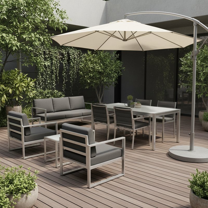 Geanodiseerde aluminium tuinmeubelen bestand tegen alle weersomstandigheden