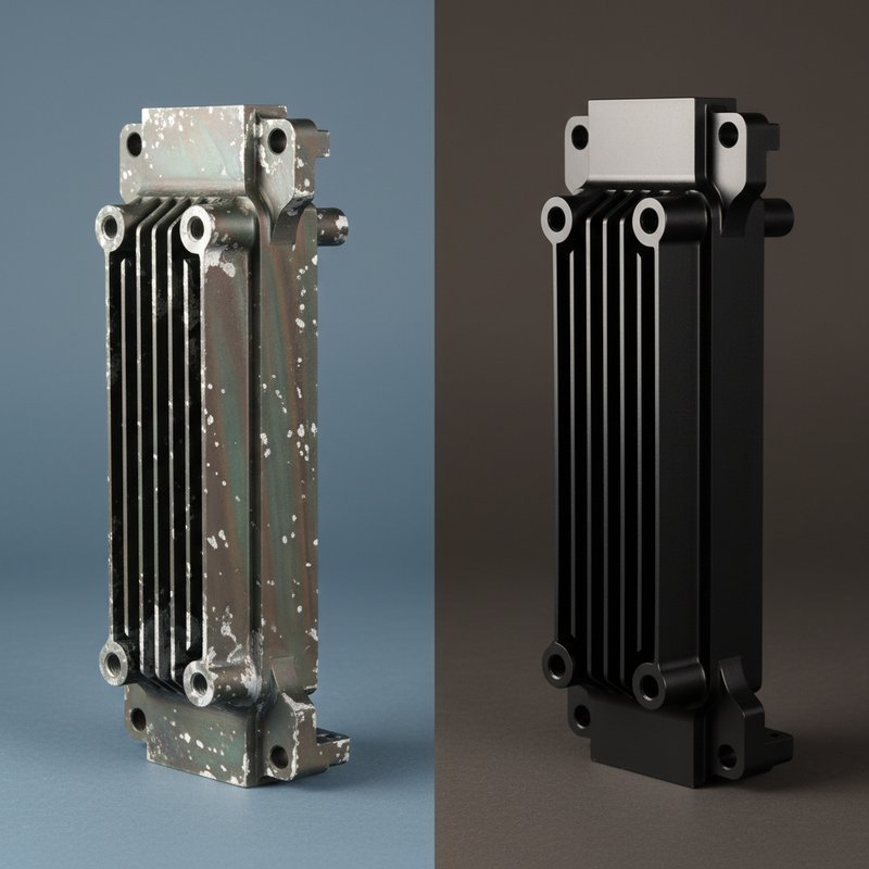 Anodiseren voor en na vergelijking probleem oplossing