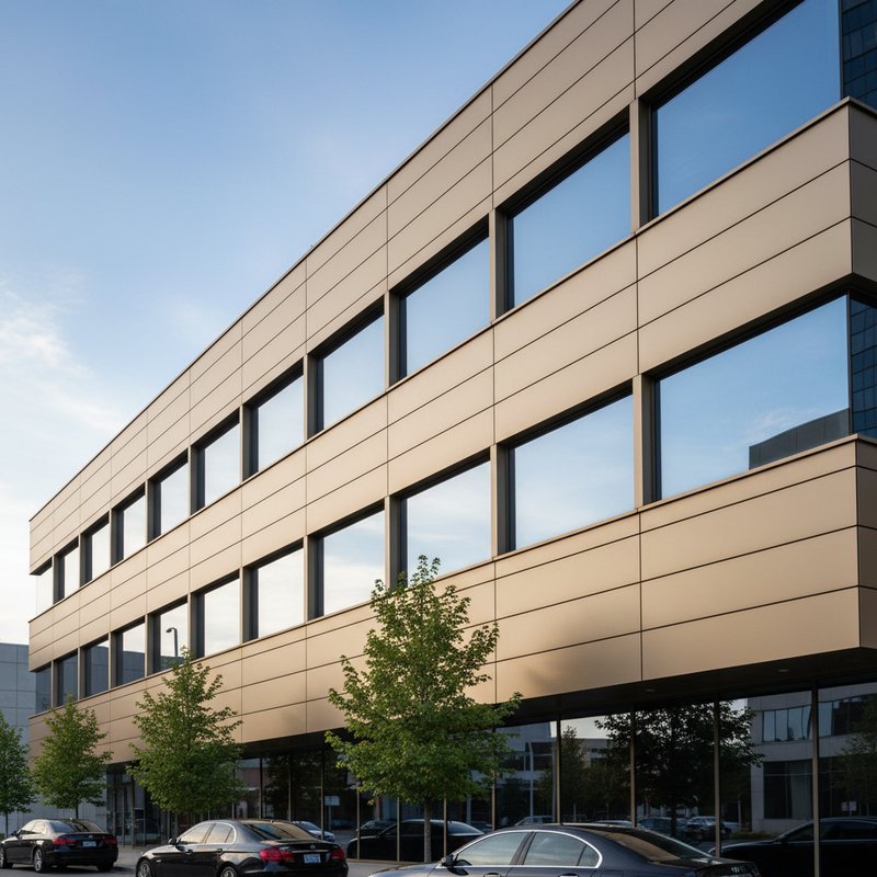 Duurzame geanodiseerde aluminium architectonische gevel na jaren gebruik