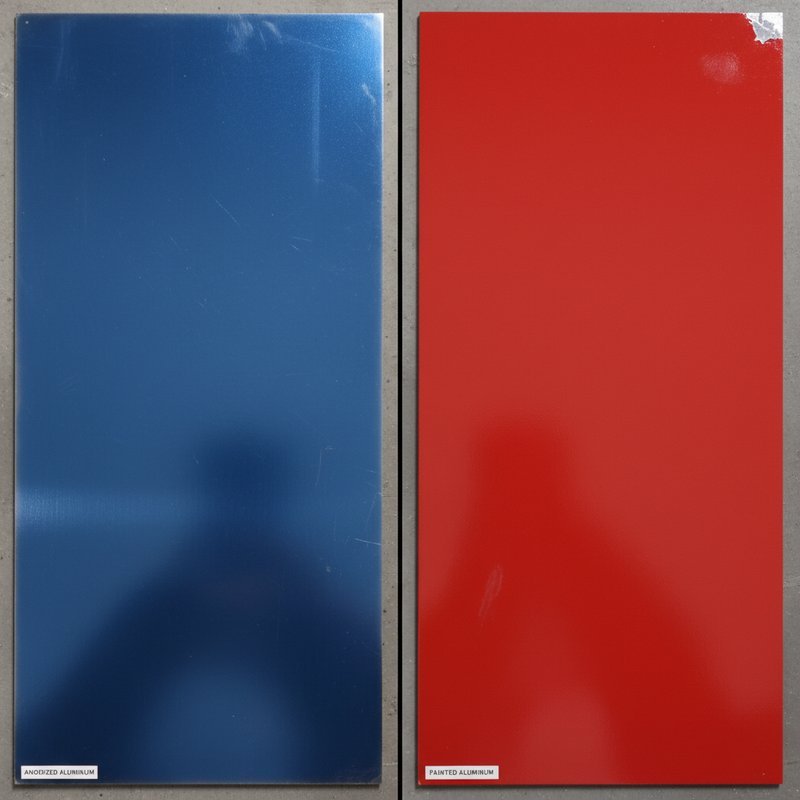 Vergelijking tussen geanodiseerd en gelakt aluminium