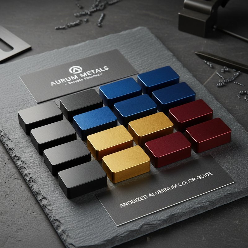 Kleurkeuze samples voor particuliere anodiseren opdracht