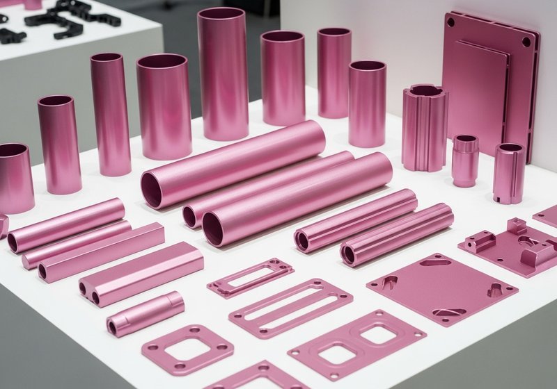 Roze geanodiseerde aluminium producten en onderdelen