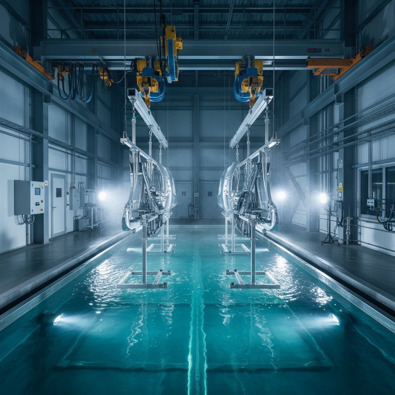 Professioneel aluminium anodisatiebad in industriele werkplaats Noord-Holland
