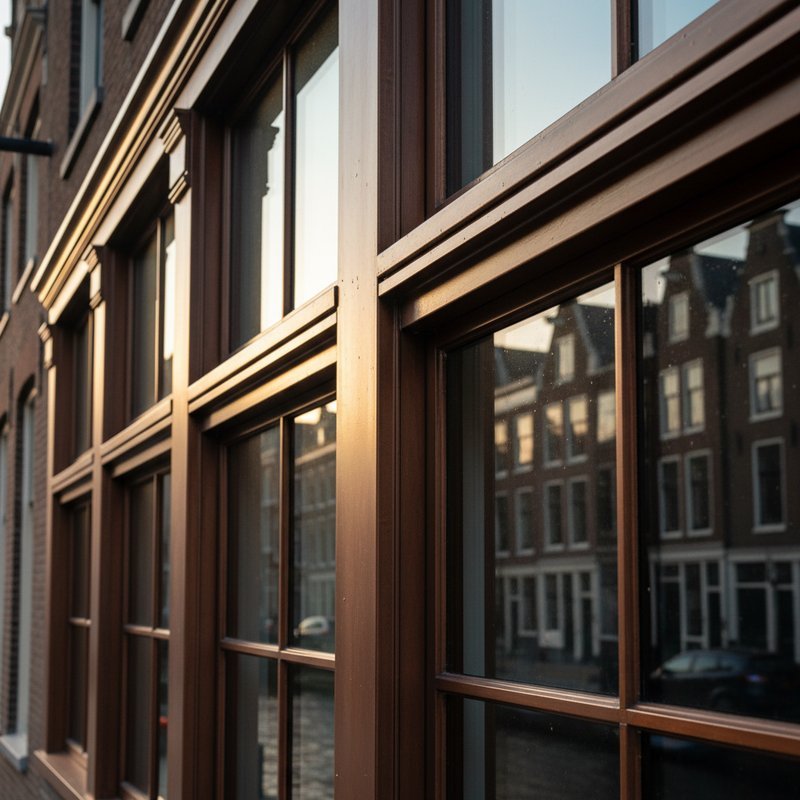 Geanodiseerde aluminium kozijnen en gevelelementen in Haarlem
