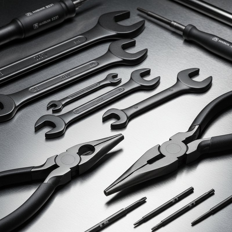 Hard geanodiseerde aluminium handtools en professioneel gereedschap