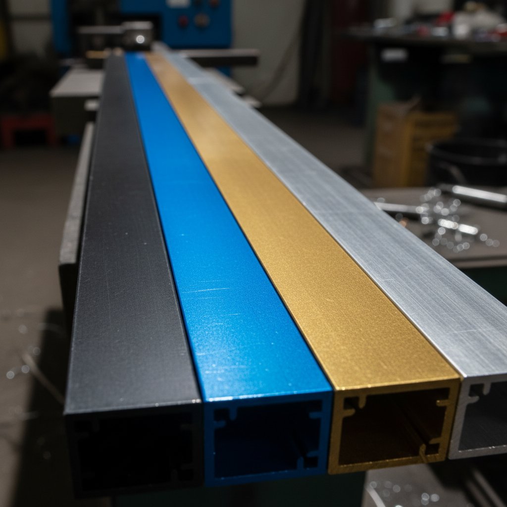 Geanodiseerde aluminium profielen in meerdere kleuren